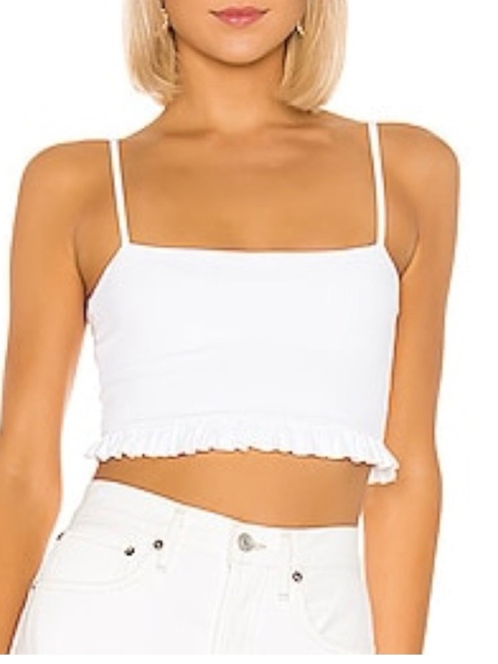 Susana Monaco White Crop Top